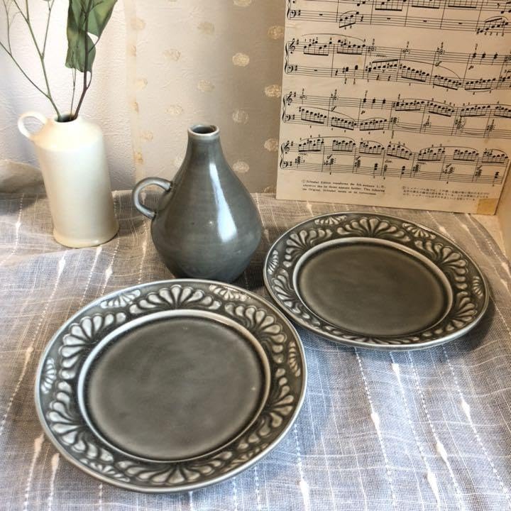 阿部慎太朗お皿と花器3点セット